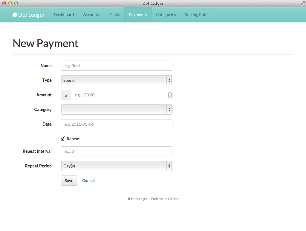New Payment